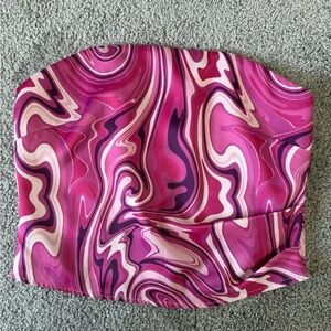 Wayf Pink and Purple Zipper Top